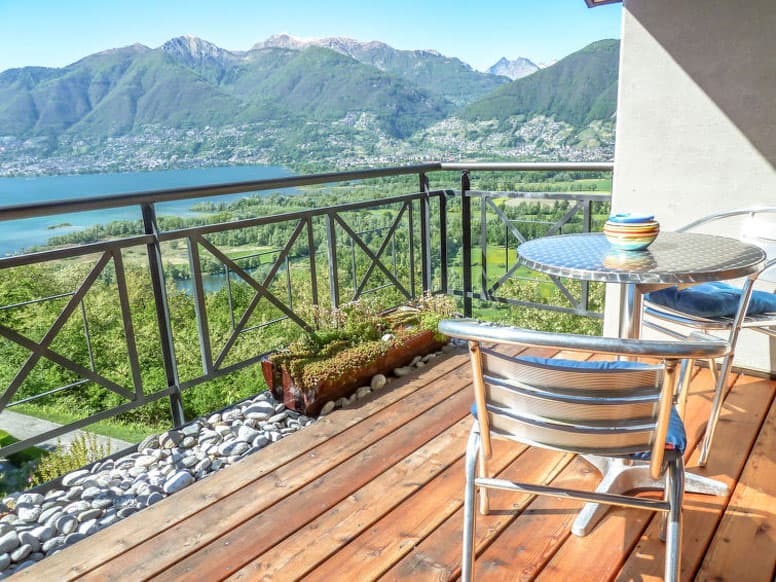 Ferienhaus mit Blick auf den Lago Maggiore