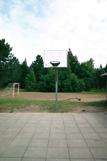 Basketballkorb im Außenbereich