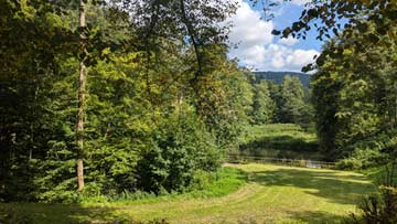 Kleiner Weiher gegenüber des Hauses