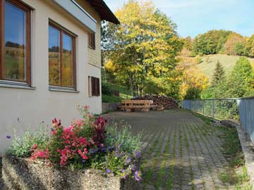 Terrasse am Haus