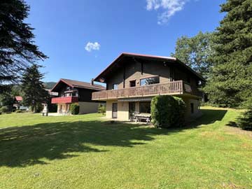 Ferienhütte mit Bergblick in Arrach im Bayerischen Wald