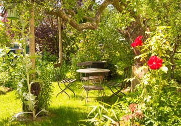 Sitzmöglichkeit im Garten