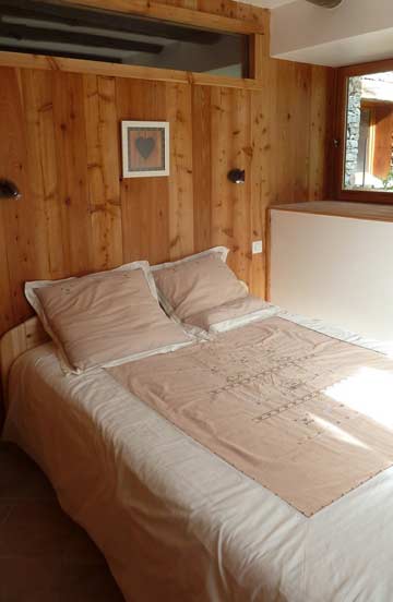 Ferienwohnung Valmeinier - das Schlafzimmer mit Doppelbett