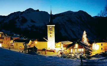 St Martin de Belleville: ein traumhafter Winterabend in den Savoyer Alpen