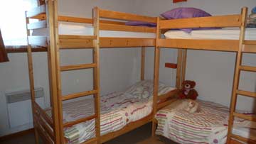 Schlafzimmer 2 mit Etagenbetten