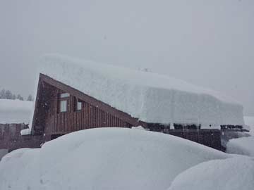 Ferienwohnung Cortina im Winter