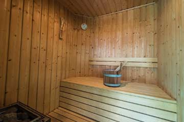 Die Sauna im UG