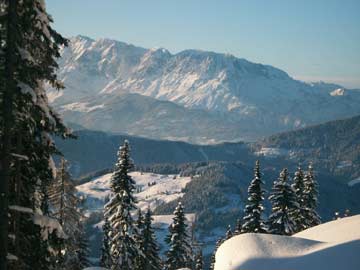 Herrliche Aussicht von der Skihütte Wagrain (Kundenfoto)