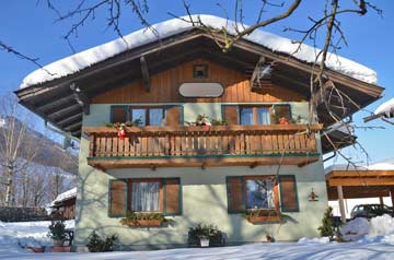 Ferienhaus Bruck im Winter