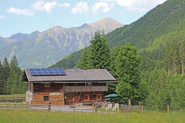Hütte Bad Hofgastein im Sommer