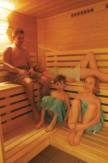 in der Sauna