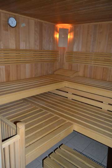 Wellness-Bereich im Haus mit Sauna