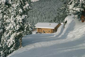 Skihütte Hochoetz - herrliche Lage direkt auf der Skipiste