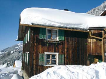 das Ferienhaus Walsertal - ein Wintermärchen