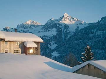 Ferienhaus Walsertal - Winterurlaub mit Aussicht