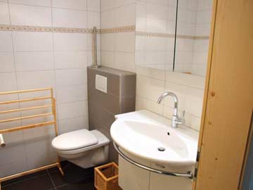 Badezimmer im Appartement Adelboden