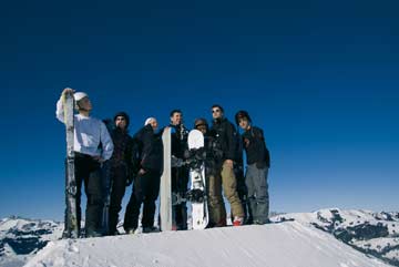 unsere Kunden beim Skifahren im Skigebiet Gstaad Mountain Rides