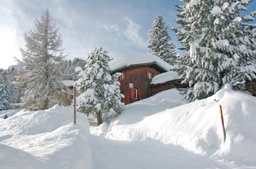 Skihütte Valbella - Skiurlaub in Graubünden direkt an der Skipiste