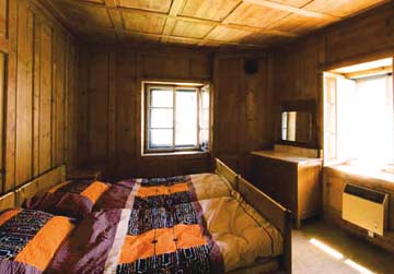 Blick in die Schlafzimmer im Ferienhaus Samnaun