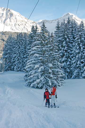 der Skilift am Gruppenhaus Lenzerheide-Valbella