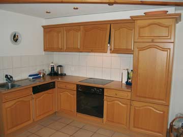 Chalet Riederalp - die Küche im Wohnraum