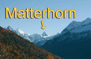 Herrlicher Blick auf das Matterhorn (Aufnahme im Herbst)