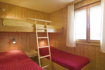 3-Bett-Zimmer: 2 Einzelbetten und Hochbett