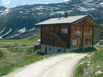 Hütte Belalp 300 m von der Bergstation 