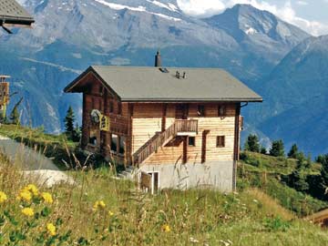 Hütte Belalp in phantastischer Lage auf 2100 m Höhe
