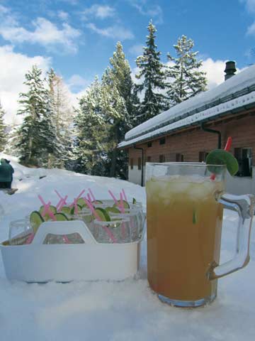 Prost: unsere Skihütte Wildhorn (Kundenfoto)