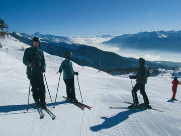 im Skigebiet Anzere (Kundenfoto)
