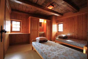 Schlafzimmer für die Skifreizeitleitung