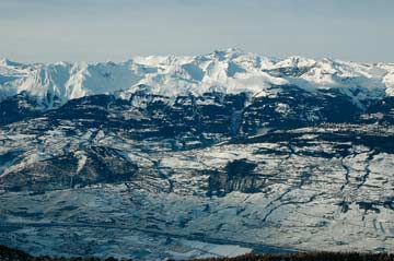 Blick vom Skigebiet ins Rhonetal (Kundenfoto)