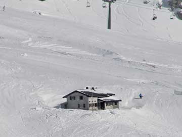 Skihütte Aminona - mitten im Skigebiet Crans-Montana